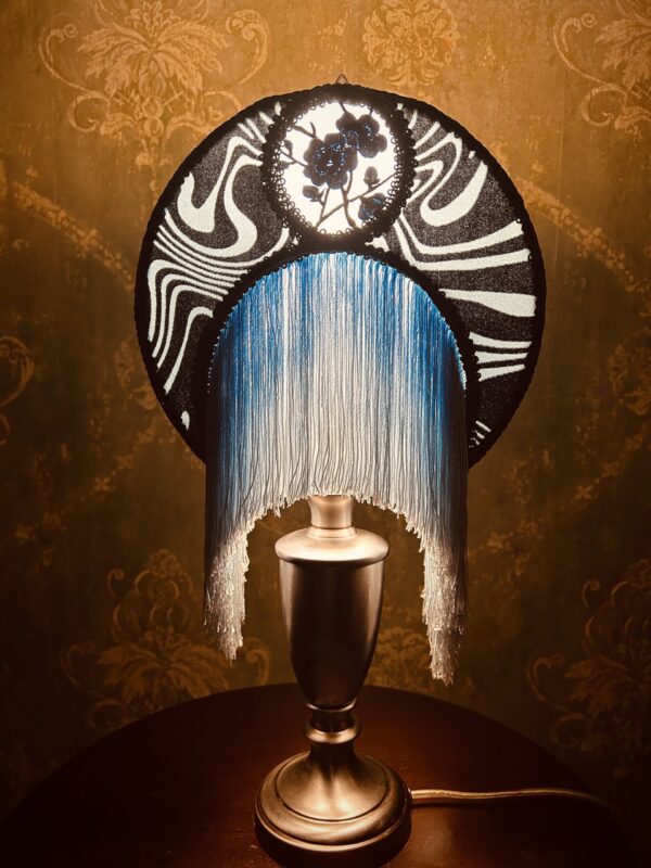 Midnight Blue Moon Lampshade
