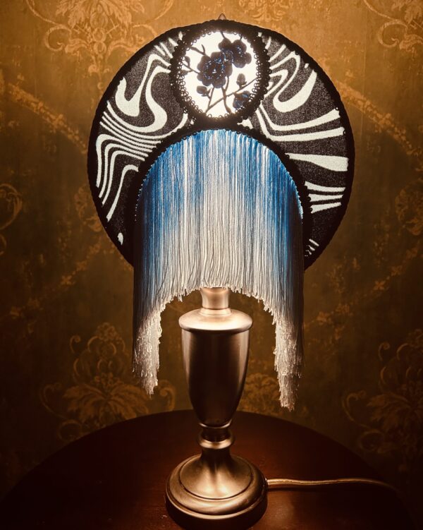 Midnight Blue Moon Lampshade