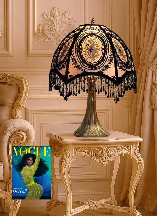 Midnight Rose lampshade