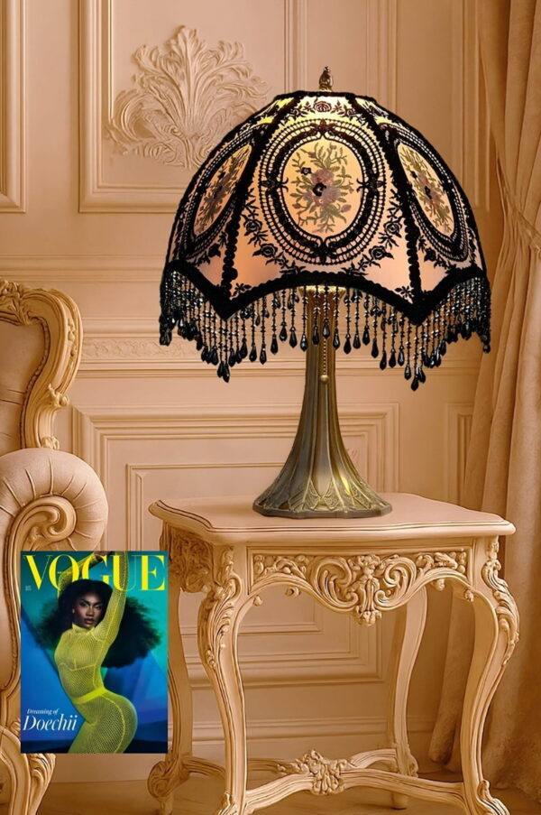 Midnight Rose lampshade