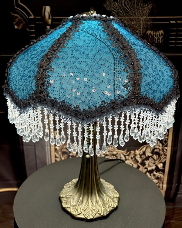 Sparkling Blue Lampshade