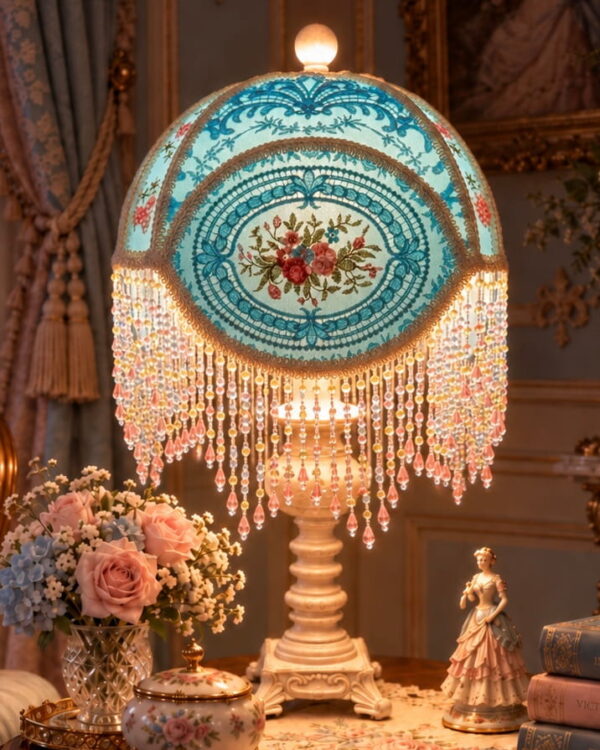 Blue Floral Lampshade