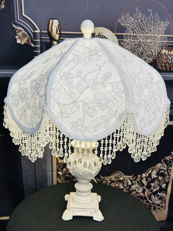 White Floral Lampshade