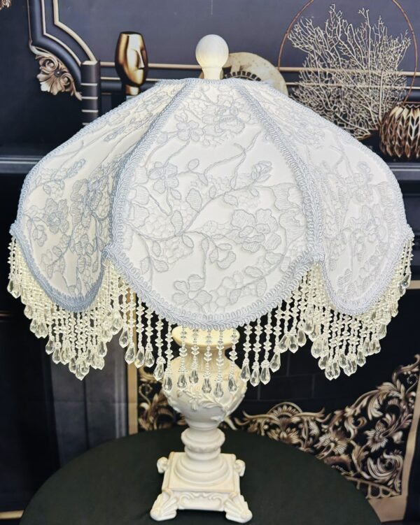 White Floral Lampshade