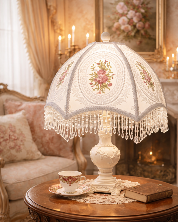 White Blossom Lampshade