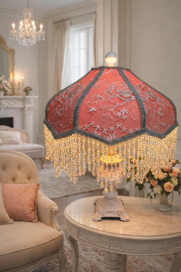 Orange Rose lampshade