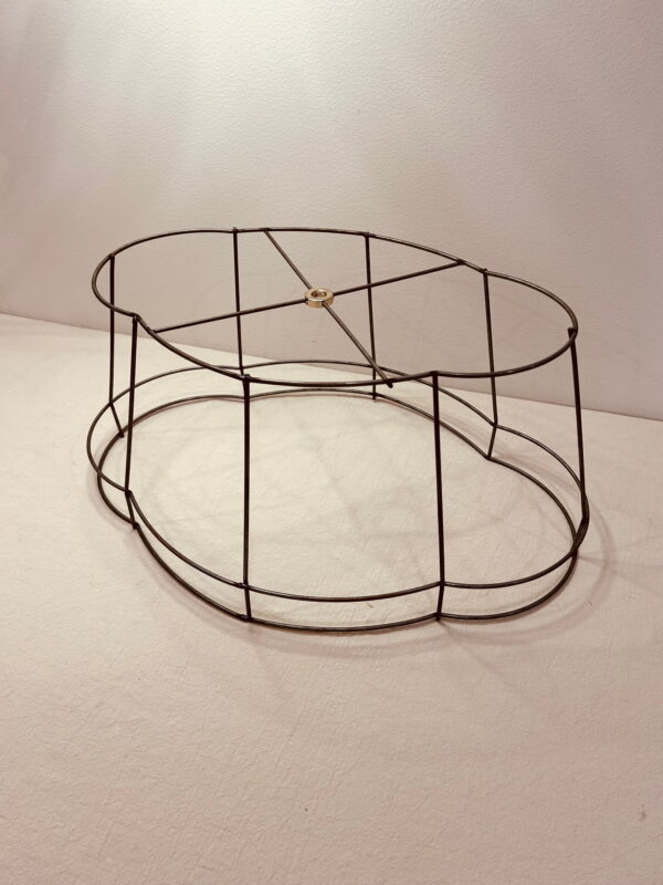 Large Victorian Lampshade Wire Frame for Floor Lamp – Oval