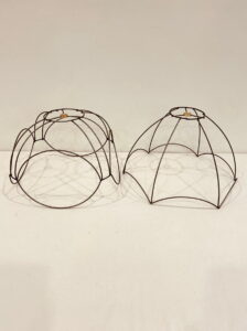 Wire frame for lampshade