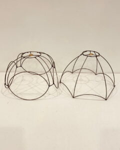 Wire frame for lampshade