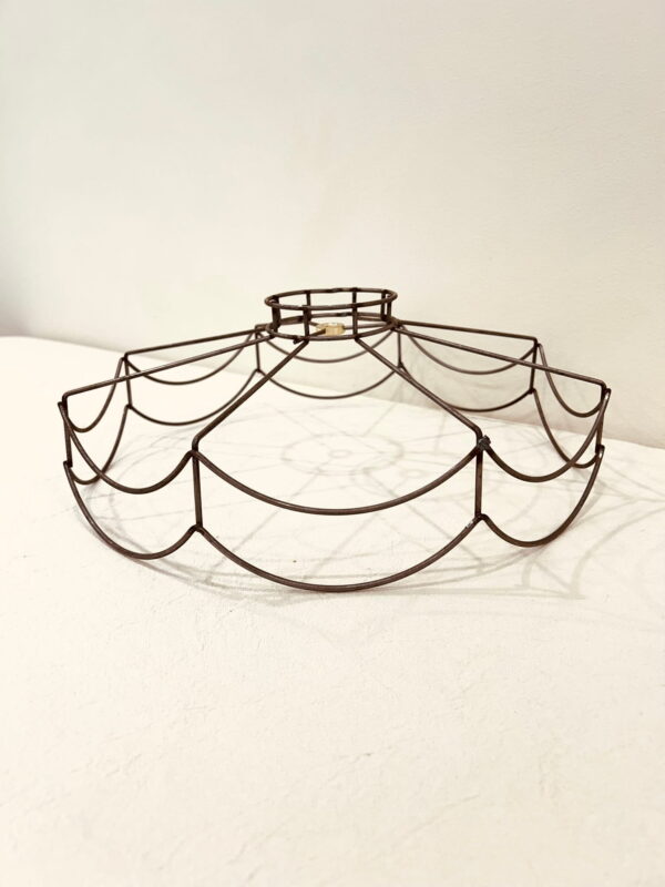 Victorian Lampshade Wire Frame for Floor or Table Lamp – Shallow