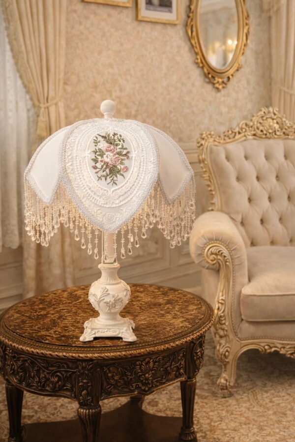White Lace Garden Lampshade