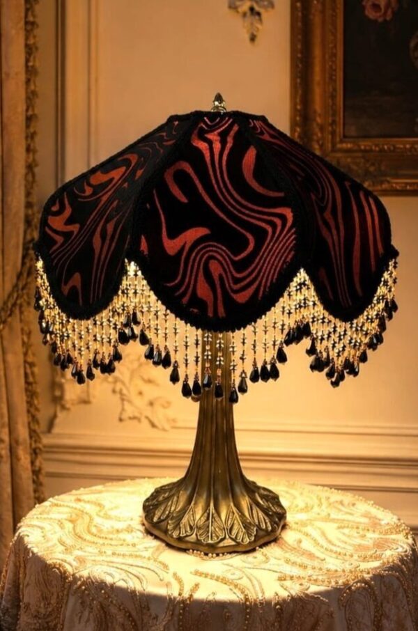 Black Velvet Lampshade