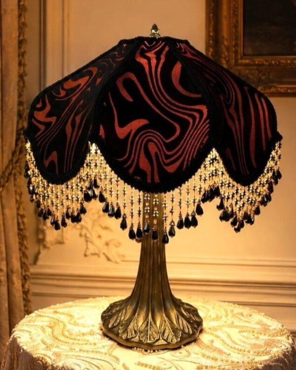 Black Velvet Lampshade