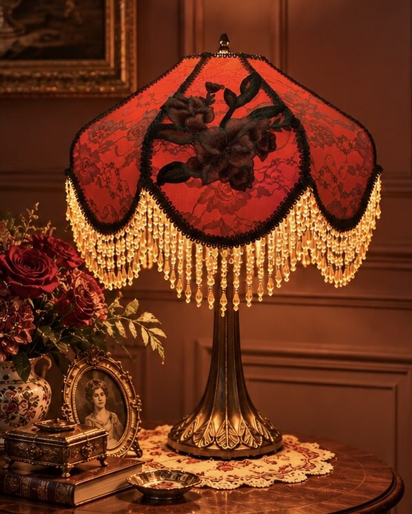 Pink Bloom Lampshade