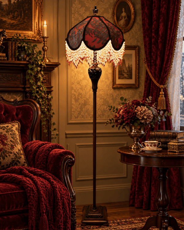 Brown Amber Floor Lampshade